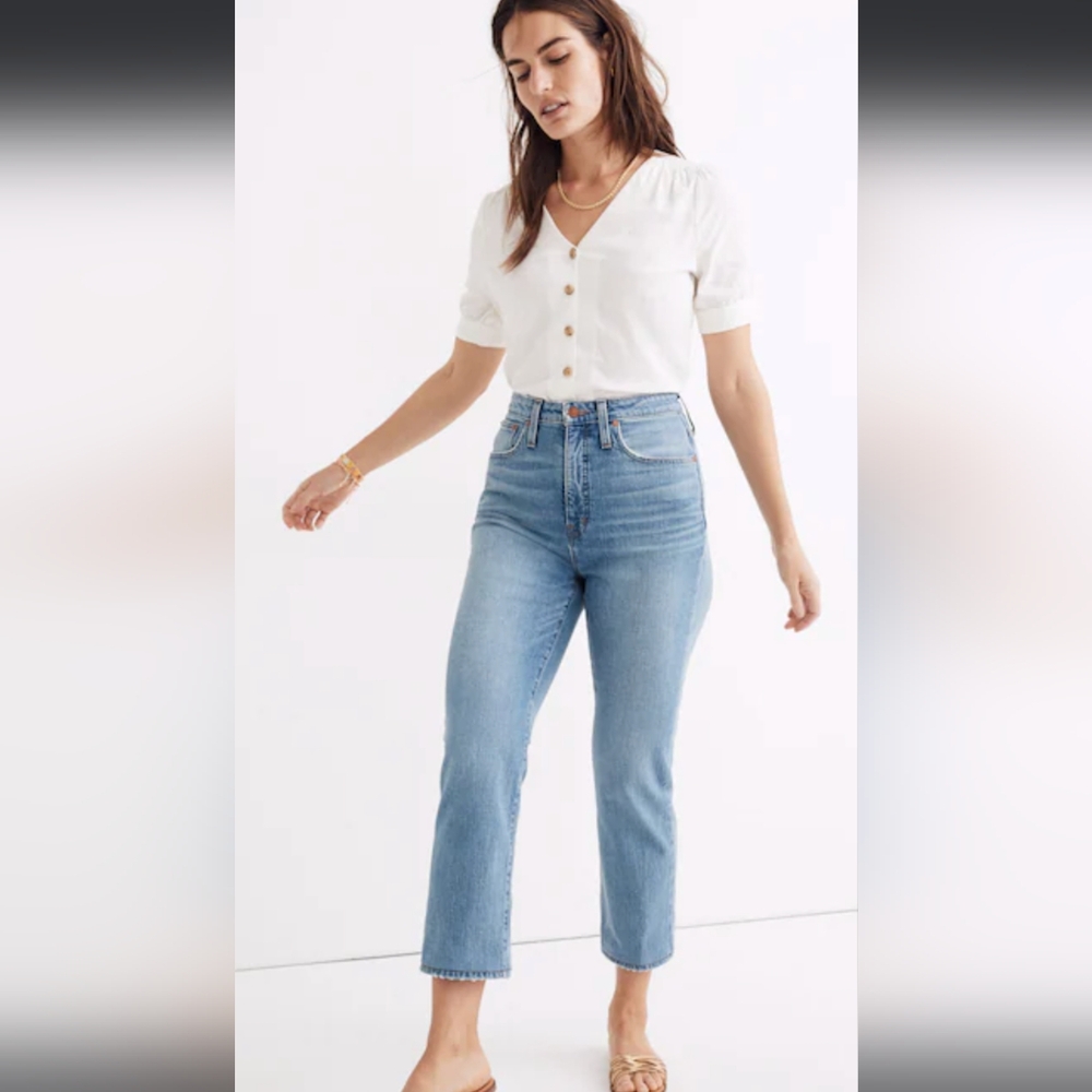 NWT Madewell Women's Curvy Classic Straight 30P